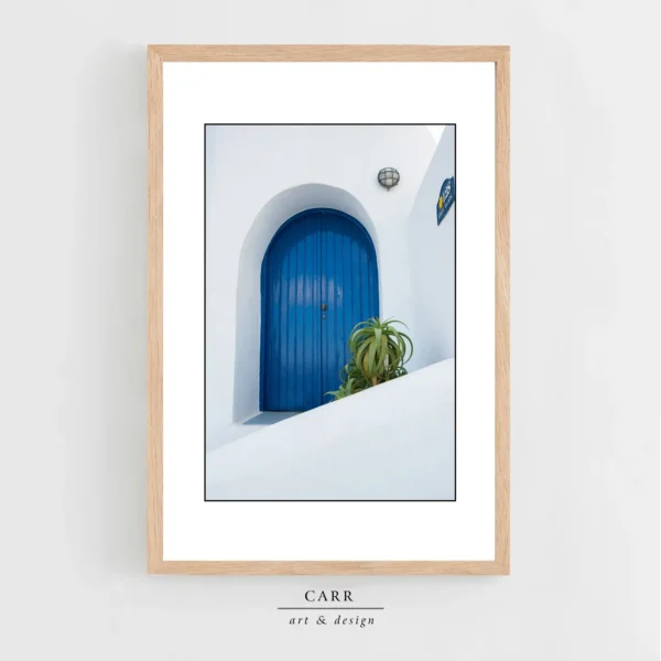 Home in Santorini - Modern Wall Art Print