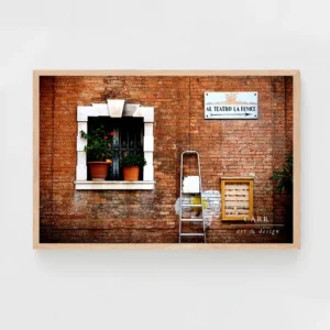 Old World Italy: Captivating Venice, Al Teatro La Fenice Sign Photograph