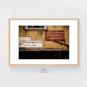 Vintage Wall Decor with signs of Venice Vaporetto Stops