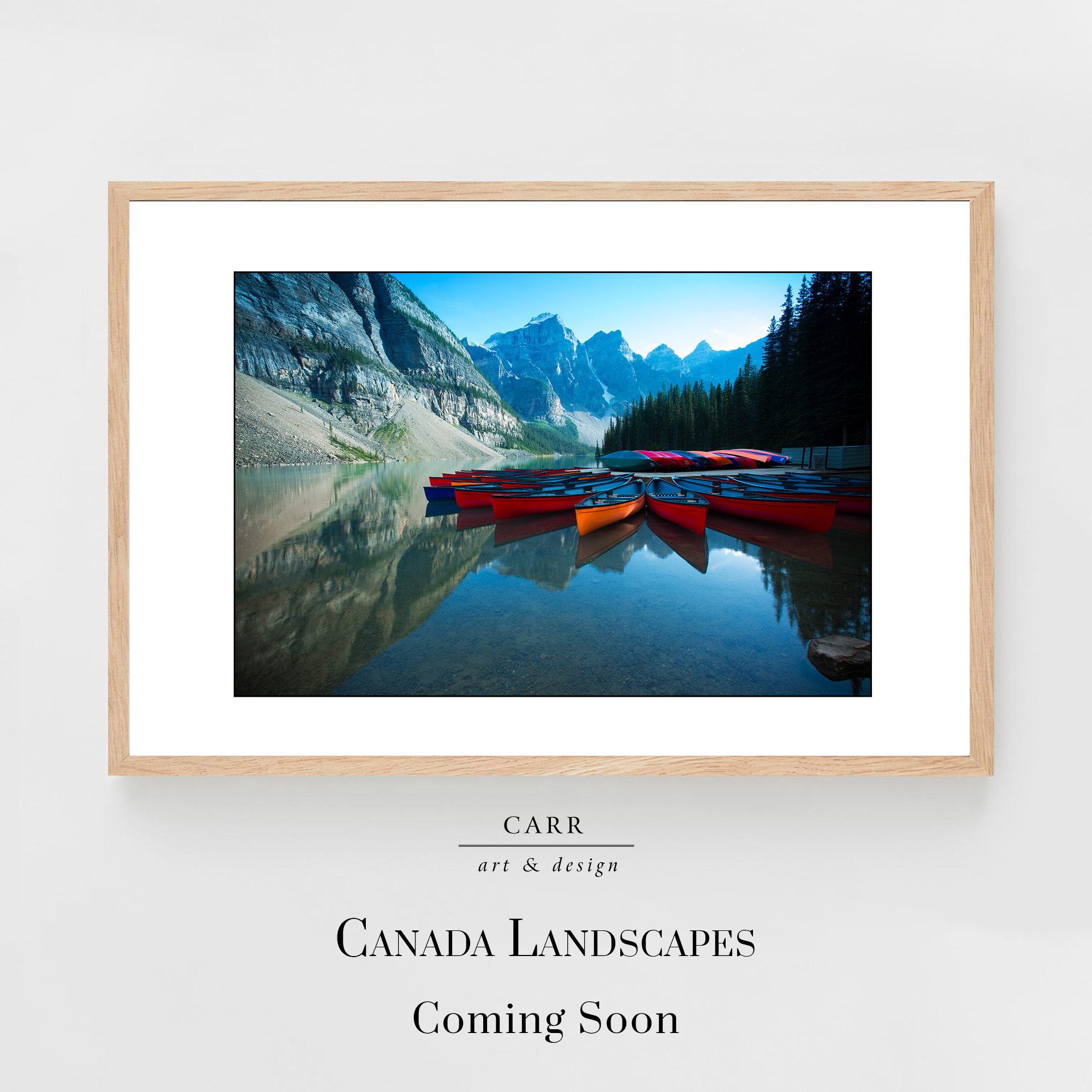 Lake Moraine Canada Landscape Wall Art